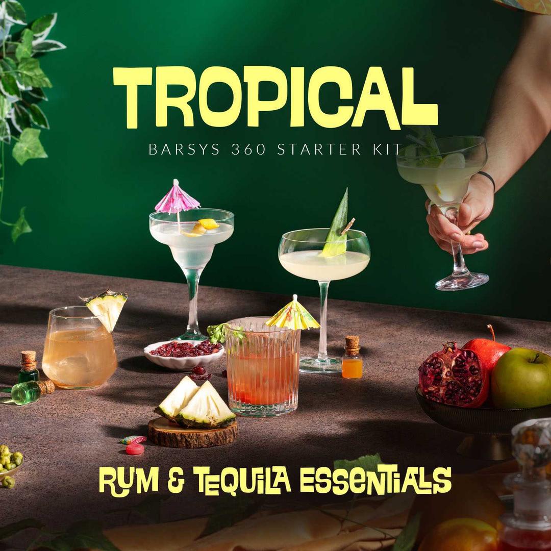 Barsys 360 Tropical Bar Kit: Rum & Tequila Essentials