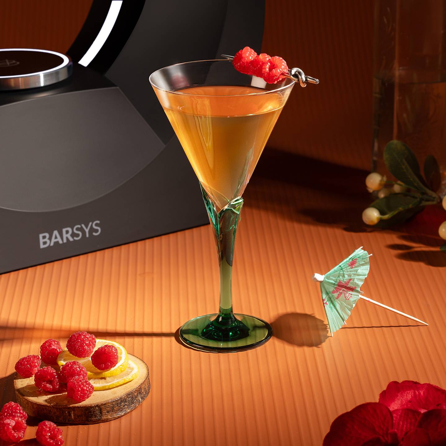 The Raspberry Bloom Martini
