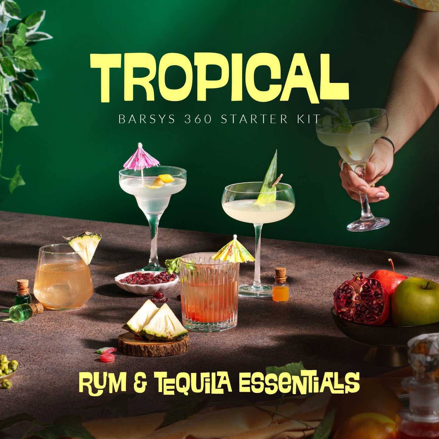 Barsys 360 Tropical Bar Kit: Rum & Tequila Essentials