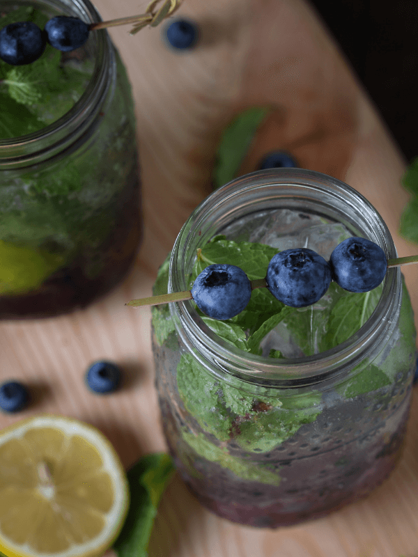 Blueberry Mint Lemonade Fizz