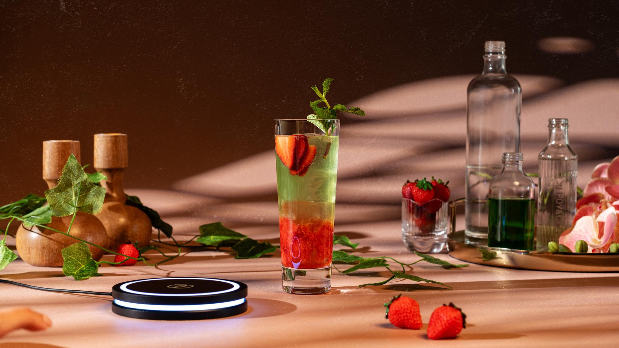 Strawberry Fields: A Juicy, Mint-Kissed Rum Refresher